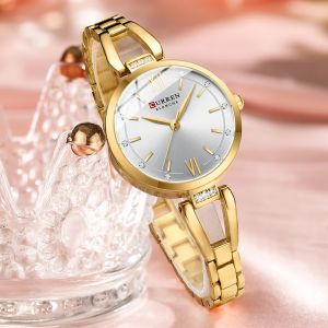 CURREN montre de luxe pour femme haute qualité diamant dames montre à Quartz étanche en acier