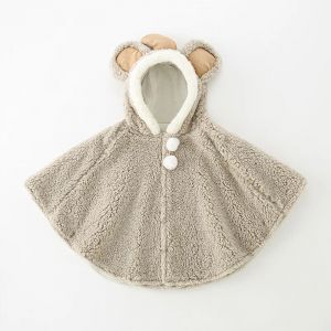 0-3 ans bébé garçon manteau Cape dessin animé Design automne hiver mignon bébé fille Poncho Cape