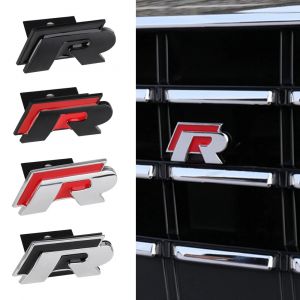 Emblème de calandre de voiture 3D, 1 pièce, autocollant latéral de coffre arrière pour VW R Rline