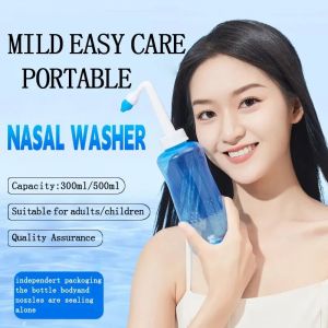 Irrigateur nasal manuel pour la congestion nasale, irrigateur nasal domestique pour adultes avec