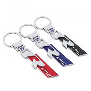 Porte-clés de voiture avec Logo Rline, emblème automatique, accessoires pour Volkswagen R GTI Polo