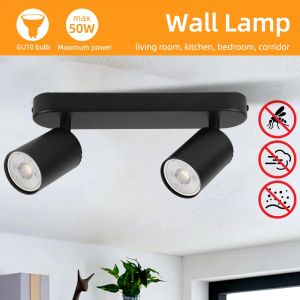 LED boutique Lustre plafonnier chambre couloir piste Spot pour GU10 ampoule remplacement Lustre