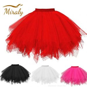 Jupe en tulle pour femme, jupon rockabilly des années 50, olympiques de carnaval, sous-jupe tutu,