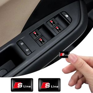 Autocollants de voiture avec Logo tendance, 10 pièces, accessoires pour Audi Sline A1 A2 A3 A4 A5 A6