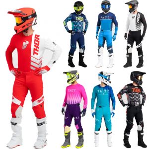 Ensemble d'&eacute;quipement de motocross Thor MX 2025 FH, noir et or, maillot Prime Pro MX, v&ecirc;tements de