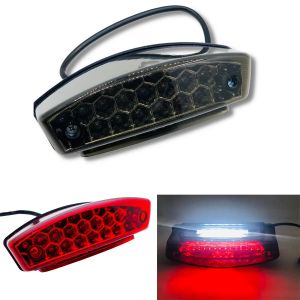 Feu de freinage universel à 21 LED pour moto, plaque d'immatriculation, indicateur d'arrêt arrière