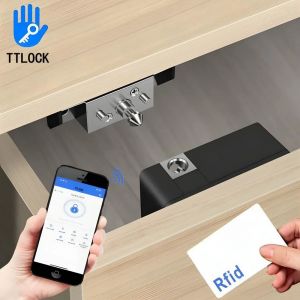 Serrure d'armoire électronique intelligente NFC RFID, serrure d'armoire cachée à monter soi-même