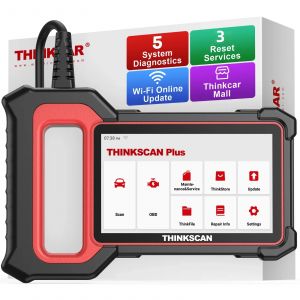 Thinkscan-Scanner automobile avec 3 réinitialisations, outils de diagnostic Bluetooth, Plus S4,