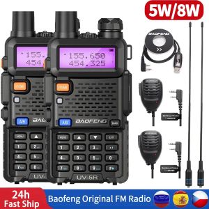 Baofeng UV5R 5W/8W talkie-walkie Portable longue portée VHF/UHF double bande Rechargeable Radio