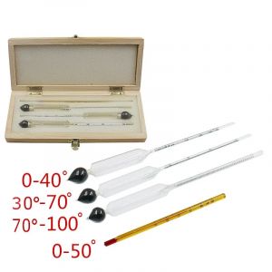 DcMeter-Boîte en bois pour certifiée, whisky, alcoomètre (0-40%, 30-70%, 70-100%)
