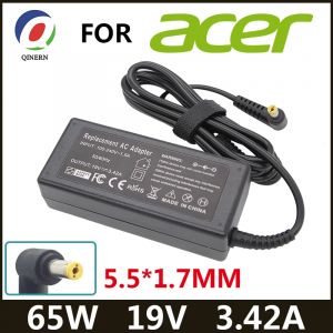 Adaptateur de chargeur d'ordinateur portable ca 19V 3.42A 65W 5.5x1.7mm pour Acer Aspire 5315 5630