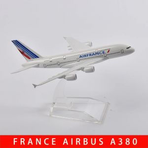 JASON TUTU 16 cm Air France mod&egrave;le d'avion Airbus A380 mod&egrave;le d'avion Planel avion moul&eacute; sous