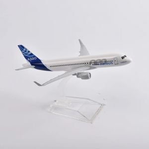 JASON TUTU 16 cm modèle Original Airbus A320 modèle d'avion modèle d'avion en métal moulé sous