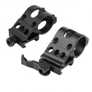 Supports de portée de 25mm, supports de torche de lampe de poche pour Rail Picatinny/Weaver Standard