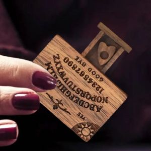 Mini planche Ouija avec tiroir, planche &agrave; esprit Miniature en bois avec Planchettes, tiroir d'amour