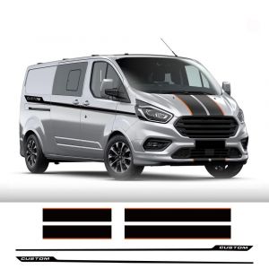 Autocollants latéraux de porte arrière de capot de voiture, 6 pièces/lot, pour Ford Transit Tourneo,