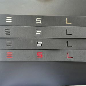 Autocollant emblème avant et arrière de voiture ABS noir, pour Tesla modèle 3 Y, Logos de boîte