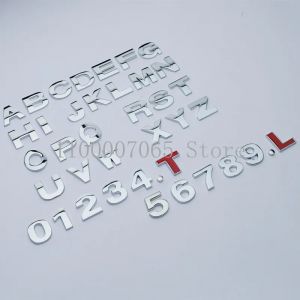 Bricolage 25mm m&eacute;tal 26 lettres 10 chiffres embl&egrave;me de voiture pour VW Audi toute la plaque