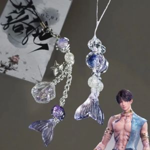 Jeu amour et espace profond Rafayel Cosplay porte-clés unisexe sirène porte-clés résine pendentif