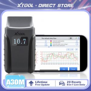 XTOOL Anyscan A30M OBD2 Bluetooth Outils de diagnostic Scanner automobile bidirectionnel avec mise à