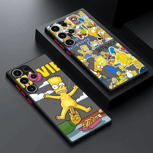 Coque Disney Simpsons Zones er 256 pour Samsung Galaxy, S24Ultra, S23, S25 Ultra, S20 FE, S21, S22