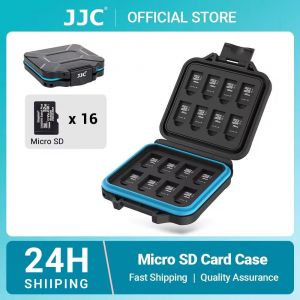 JJC 16 emplacements &eacute;tui pour carte Micro SD bo&icirc;te de rangement porte-carte MicroSD en mousse souple