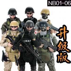 1/6 échelle 30 cm hauteur soldat SWAT 12 pouces jouets d'action figurine poupées avec boîte de vente