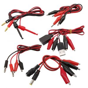 Pinces crocodiles, fiche banane de 4mm, USB DC m&acirc;le femelle, fils, connecteur de c&acirc;ble pour sonde de