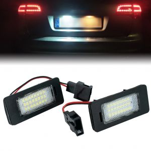 2X pour Audi A1 A4 A5 S5 A6 A7 Q5 TT pour VW Led plaque d'immatriculation arri&egrave;re ampoules x&eacute;non