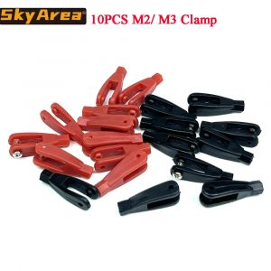 Coupleur de chape de tige de liaison Servo, pince en Nylon en forme de U 2/2.8mm pour bielle M2 M3