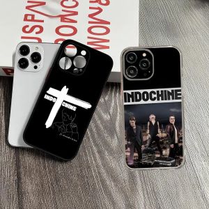 Meilleur de la coque de t&eacute;l&eacute;phone Indochine Band pour iphone 16 15 14 13 Pro Max Mini 11 12 Xr X Xs