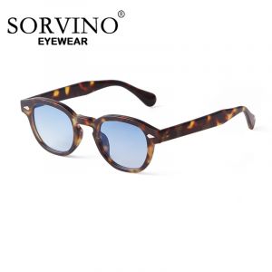 SORVINO 2024 r&eacute;tro Rivet &eacute;caille de tortue ronde lunettes de soleil femmes hommes marque Design