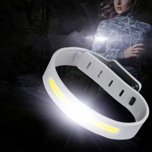 Brassard de course de nuit à lumière LED, lumière clignotante aste par USB, ceinture de sécurité,
