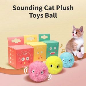 Jouets pour chat, balles sonores, grilles, oiseaux, grilles, boules EVA, peluche douce,