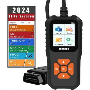 Outil de Diagnostic automatique V318, Scanner, testeur de batterie Automobile, OBD2, détection de