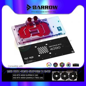 Barrow 4090 GPU Water nights Pour gelée RTX 4090 GAMING X TRIO 24G / SUPRIM X 24G Refroidisseur de