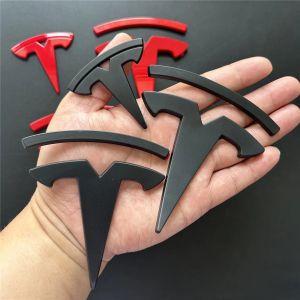 Patch de d&eacute;coration noir mat pour Tesla mod&egrave;le 3 Y, 3 pi&egrave;ces, Logos automobiles, accessoires