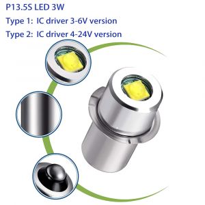 Kit de conversion Maglite P13.5S LED Store, lampe Ryobi Milwaukee artisan, lampe torche, lanterne de