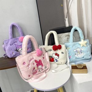 Sanrio Hello Kitty sac en peluche Kawaii Kuromi ma mélodie mignon dessin animé Anime sac à main