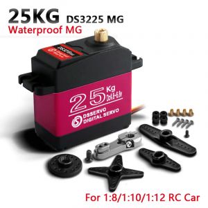 1X DS3225 mise à jour servo 25 KG entièrement en métal engrenage numérique servo baja servo étanche