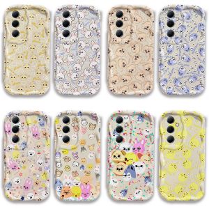 Mignon dessin animé s-strays k-kids 3D vague étui pour Samsung A73 A72 A71 A55 A54 A53 A35 A34 A33