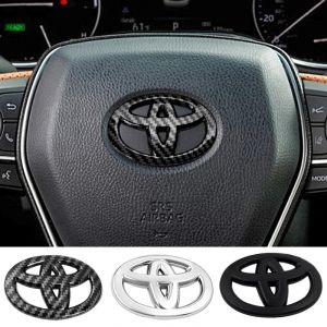 Autocollants d&eacute;coratifs pour volant de voiture, pour Toyota Corolla Rav4 Auris Camry Yaris CHR