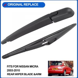 Bras d'essuie-glace arri&egrave;re avec lame pour Nissan Micra 2003 &ndash; 2010, brosse de nettoyage de vitre