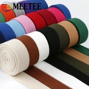 5M 20/25/32/38/50mm 2mm d'épaisseur sangle Polyester coton toile sangles ruban pour sac à dos sangle