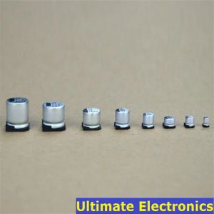Condensateur électrolytique SMD 2.5V 4V 6.3V 10V 16V 25V 50V 100V 1uF 2.2uF 4.7uF 10uF 33uF 47uF
