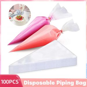 100/50/40/30/20/10 pièces sac à douilles jetable sacs à pâtisserie glaçage Fondant gâteau crème sac