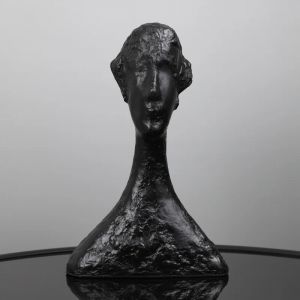 Sculpture de femme abstraite blanche en résine, ornements de personnage imitant la Statue en plâtre,