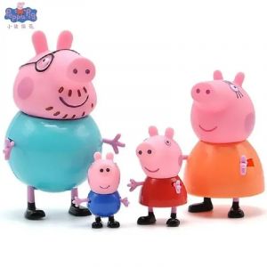 4 pi&egrave;ces/ensemble Pepa Pig jouet figurine George famille jouets maman et papa Anime f&ecirc;te jouets