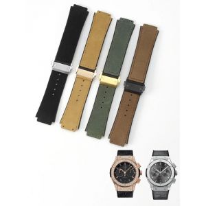Bracelet de montre pour Hublot Yubo Classic Fusion Big Bang pour hommes, cuir véritable givré,