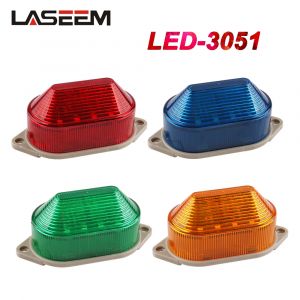 LED-3051 Signal stroboscopique voyant d'avertissement 12V 24V 220V voyant lampe à LED petite lumière